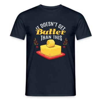 It Doesn't Get Butter Apple Butter Picker Apple - Men's T-Shirt - navy - Front - AI Model Male 178 light (178cm)