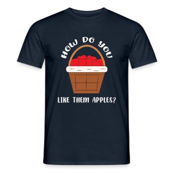 How Do You Like Them Apples Love Apple Picker - Men's T-Shirt - navy - Front - AI Model Male 178 light (178cm)