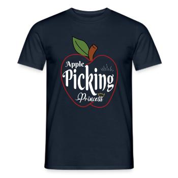 Apple Picking Princess Apple Harvest Season - Men's T-Shirt - navy - Front - AI Model Male 178 light (178cm)