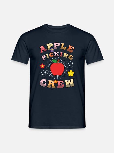 Apfelpflücker Apfelpflücker Apfelsaison - Männer T-Shirt - Navy