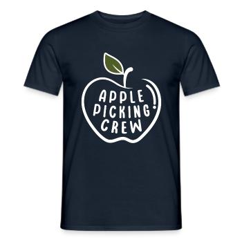 Apple Picking Crew Apple Harvest Season - Men's T-Shirt - navy - Front - AI Model Male 178 light (178cm)
