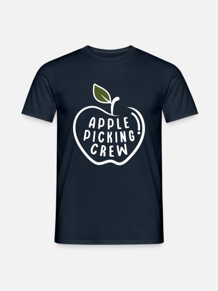 Apfelpflückmannschaft Apfelerntezeit - Männer T-Shirt - Navy