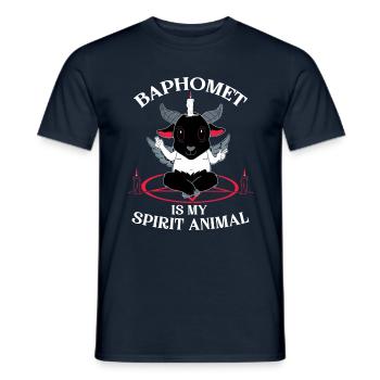Satanique Kawaii Occulte Satanique Pastel Gothique - T-shirt homme - marine - Devant - AI Model Male 178 light (178cm)