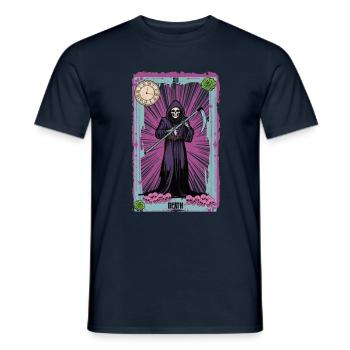 Death Kawaii Occult Satanic Pastel Gothic - Men's T-Shirt - navy - Front - AI Model Male 178 light (178cm)