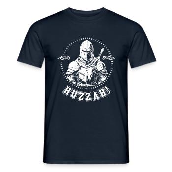 Huzzah Jousting Ren Faire - T-shirt homme - marine - Devant - AI Model Male 178 light (178cm)