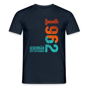 Since September 1962 Year 1962 Retro Vintage 1962 - Men's T-Shirt - navy - Front - AI Model Male 178 light (178cm)