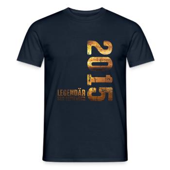 Légendaire depuis septembre 2015 Anniversaire - T-shirt homme - marine - Devant - AI Model Male 178 light (178cm)