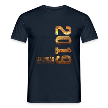 Légendaire depuis septembre 2019 Anniversaire - T-shirt homme - marine - Devant - AI Model Male 178 light (178cm)