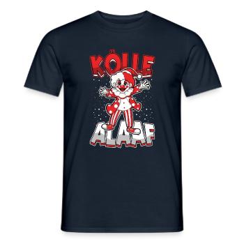 Kölle Alaaf Carnival Clown Funny Cologne Celebration - Men's T-Shirt - navy - Front - AI Model Male 178 light (178cm)