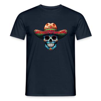 Mexique Carnaval du chapeau mexicain - T-shirt homme - marine - Devant - AI Model Male 178 light (178cm)