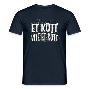 Karneval Et Kütt Wie Et Kütt - Men's T-Shirt - navy - Front - AI Model Male 178 light (178cm)