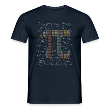 Pi Day Math Lover 3.14 - Men's T-Shirt - navy - Front - AI Model Male 178 light (178cm)