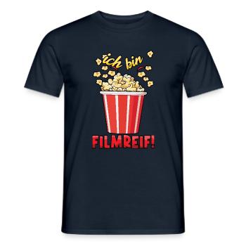 Carnival I'm Cinematic Popcorn Fun - Men's T-Shirt - navy - Front - AI Model Male 178 light (178cm)