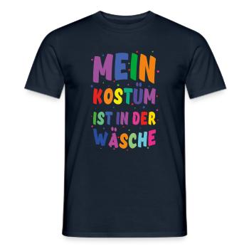 Carnaval Mon costume est coloré dans la blanchisserie - T-shirt homme - marine - Devant - AI Model Male 178 light (178cm)