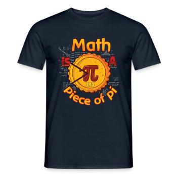 Les mathématiques sont un élément de Pi Day 3.14 Fun - T-shirt homme - marine - Devant - AI Model Male 178 light (178cm)