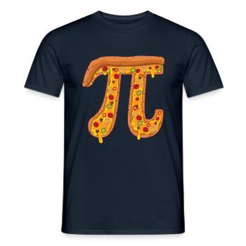 Pi Day : Amateurs de pizza math drôles - T-shirt homme - marine - Devant - AI Model Male 178 light (178cm)