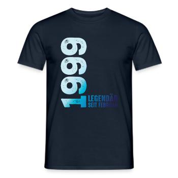Limited Edition February 1999 Legendary Since - Men's T-Shirt - navy - Front - AI Model Male 178 light (178cm)