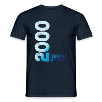 Edition Limitée Février 2000 Légendaire Depuis - T-shirt homme - marine - Devant - AI Model Male 178 light (178cm)