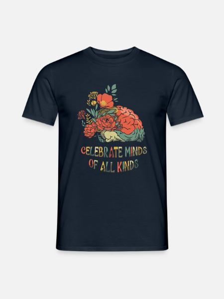 Autismus Feiern: Celebrate Minds Of All Kinds - Männer T-Shirt - Navy