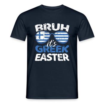 Griechische Ostern Bruh C’est la Pâques grecque - T-shirt homme - marine - Devant - AI Model Male 178 light (178cm)