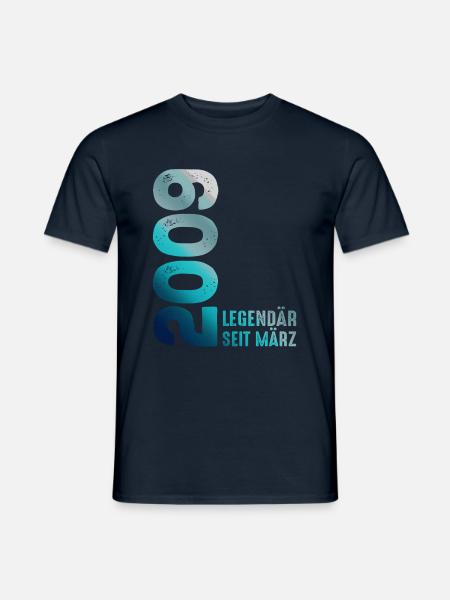Legendär Seit März 2009 März 2009 Geburtstag 2009 - Männer T-Shirt - Navy