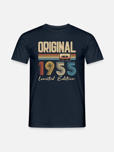 70. Geburtstag 70 Jahre Original 1955 - Männer T-Shirt - Navy
