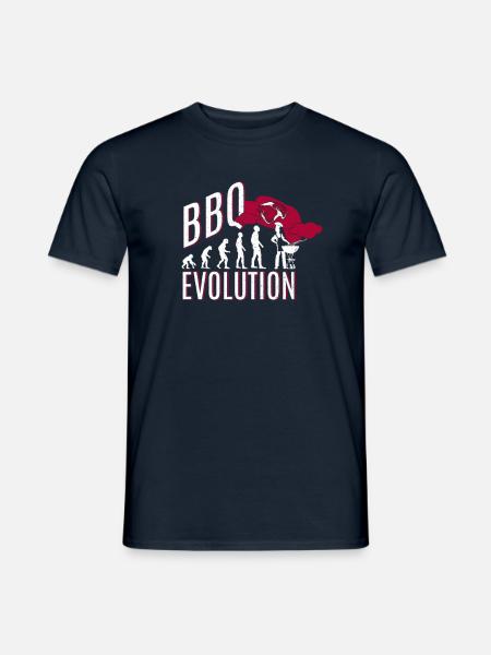 BBQ Evolution - BBQ - Men's T-Shirt - navy