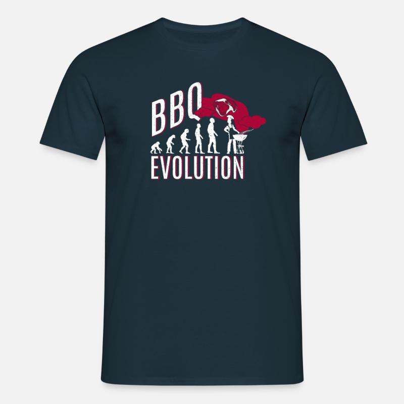 BBQ Evolution - BBQ - Men's T-Shirt - navy