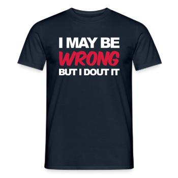 Funny - Men's T-Shirt - navy - Front - AI Model Male 178 light (178cm)