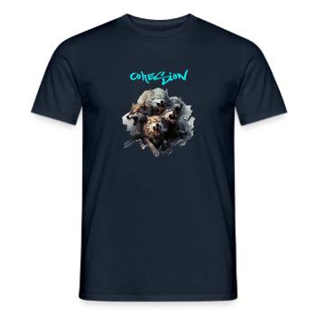 Cohésion d’équipe - T-shirt homme - marine - Devant - AI Model Male 178 light (178cm)