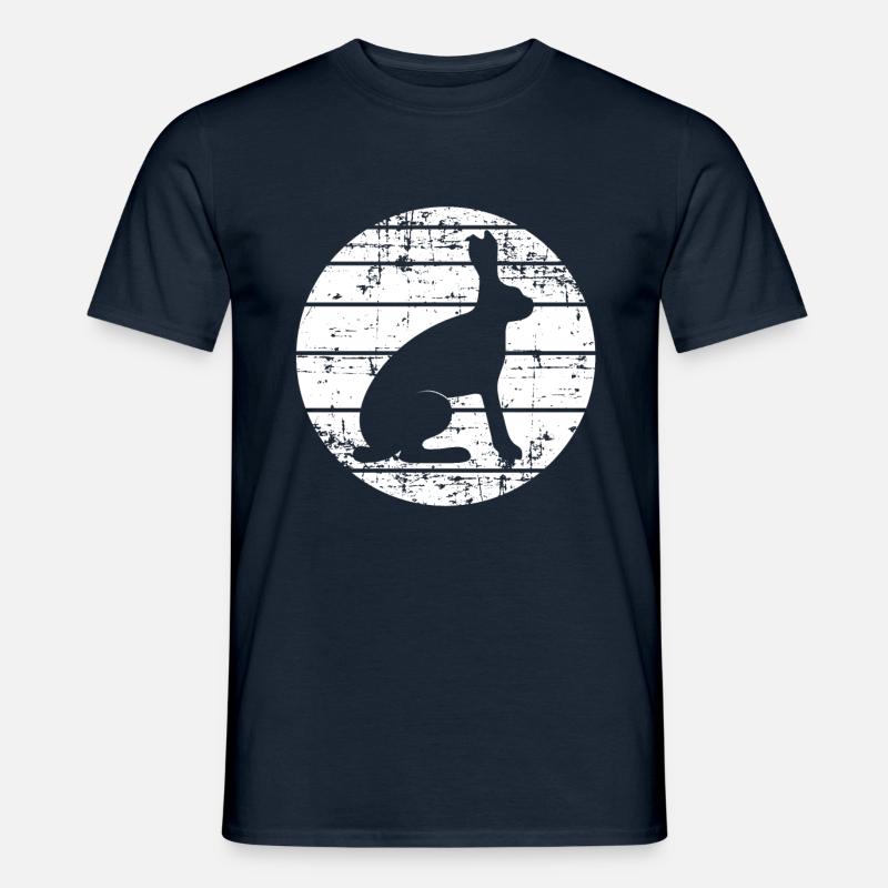Zając - T-shirt męski - granatowy