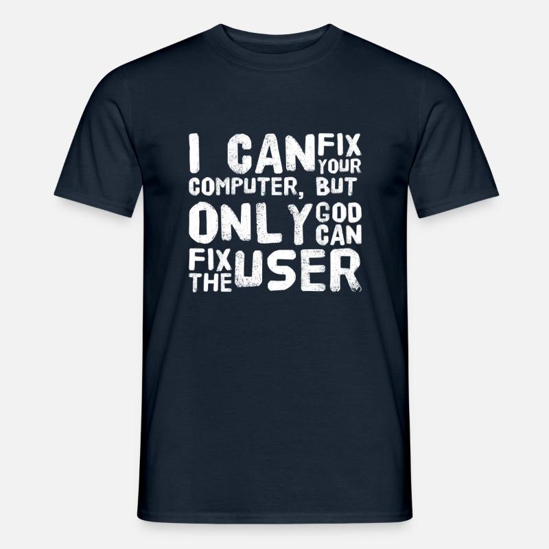 EDP Computer User - Men's T-Shirt - navy
