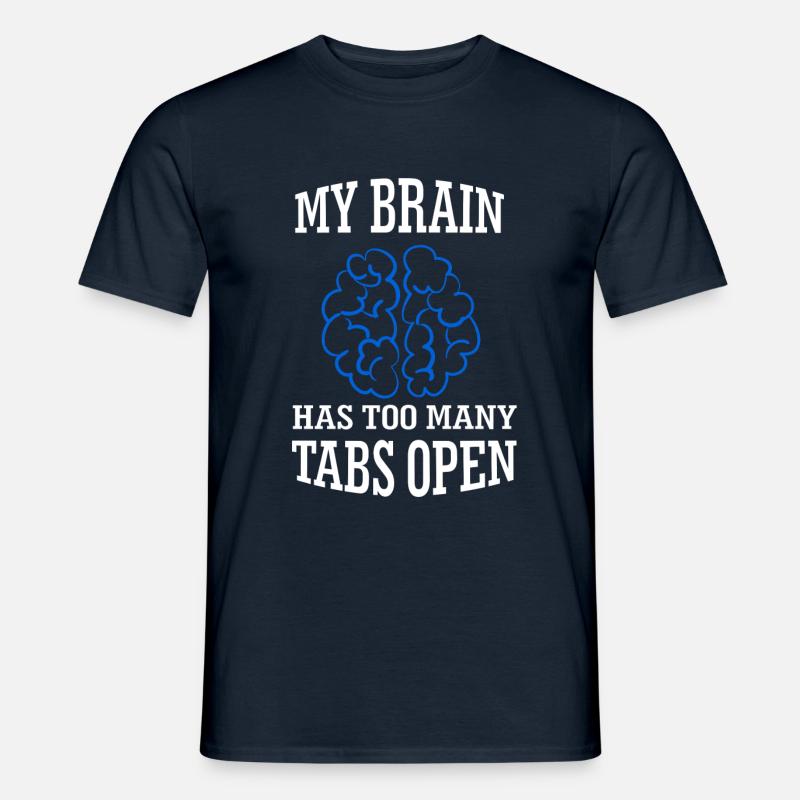 Internet Tabs - Männer T-Shirt - Navy
