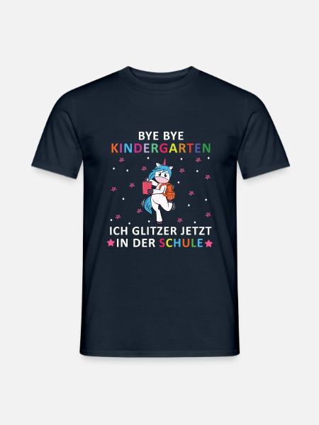 Bye Bye Kindergarten - Männer T-Shirt - Navy