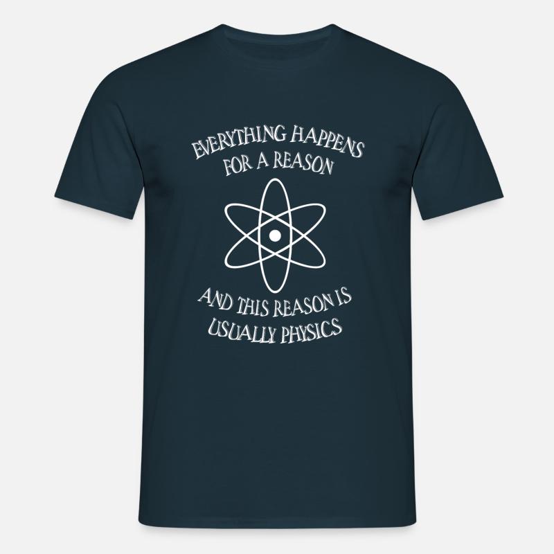 Physics Basic Funny - Men's T-Shirt - navy