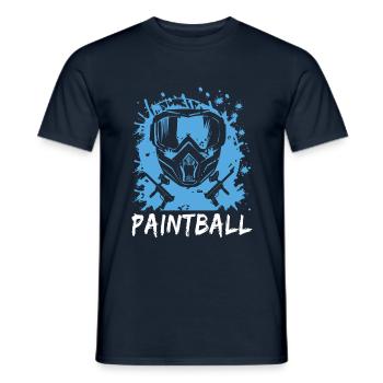 Paintball - Men's T-Shirt - navy - Front - AI Model Male 178 light (178cm)