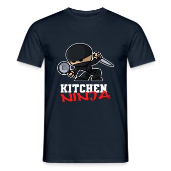 Ninja de cuisine - T-shirt homme - marine - Devant - AI Model Male 178 light (178cm)