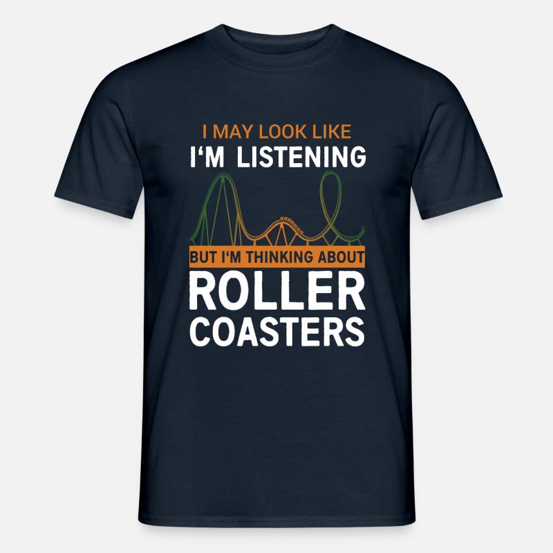 Achterbahn - Männer T-Shirt - Navy