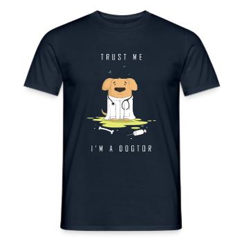 Ich Bin Dogtor - Männer T-Shirt - Navy - Vorne - AI Model Male 178 light (178cm)