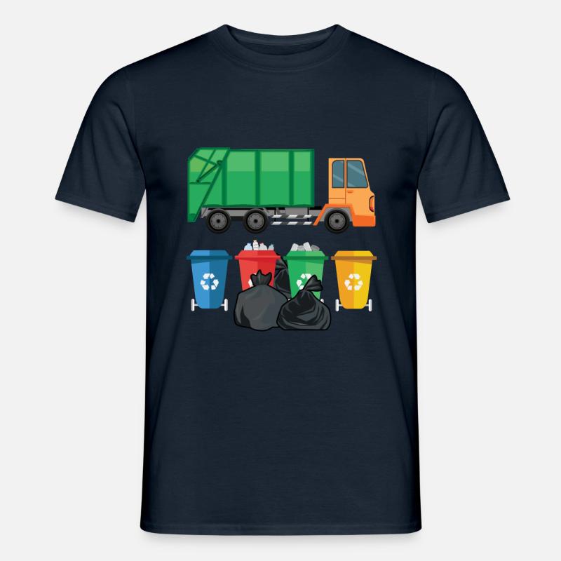 Müllwagen Recyceln Wiederverwenden Planet Save - Männer T-Shirt - Navy