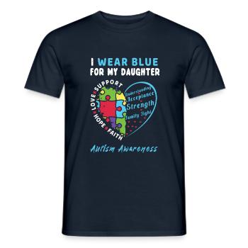 Daughter Blue Special Autism Awareness - Männer T-Shirt - Navy - Vorne - AI Model Male 178 light (178cm)