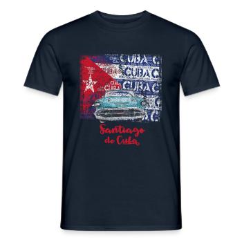 Salsa Cuba - Salsa Dancer Gift - Men's T-Shirt - navy - Front - AI Model Male 178 light (178cm)