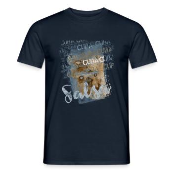 Salsa Cubana - Salsa Tänzer Geschenk - Männer T-Shirt - Navy - Vorne - AI Model Male 178 light (178cm)