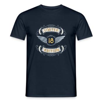 18th birthday gift - 18 years old - Men's T-Shirt - navy - Front - AI Model Male 178 light (178cm)