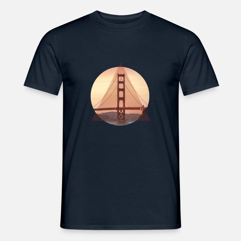 Golden Gate Bridge - Männer T-Shirt - Navy