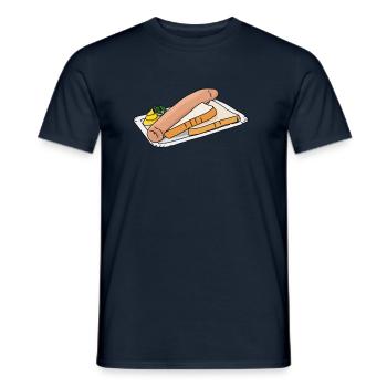 Bockwurst - Männer T-Shirt - Navy - Vorne - AI Model Male 178 light (178cm)