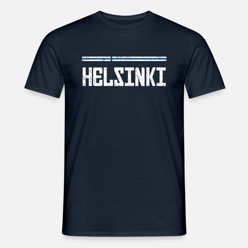 Helsinki - Männer T-Shirt - Navy