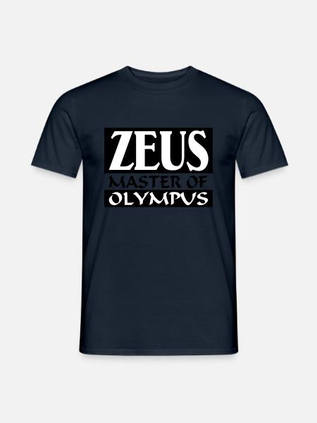 Zeus _-_ Master_Of_Olympus - Men's T-Shirt - navy