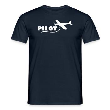 Pilotes pilotes - T-shirt homme - marine - Devant - AI Model Male 178 light (178cm)