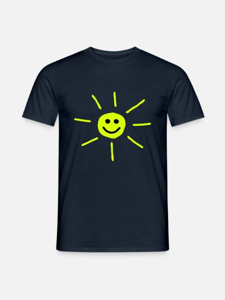 Sonne - Männer T-Shirt - Navy